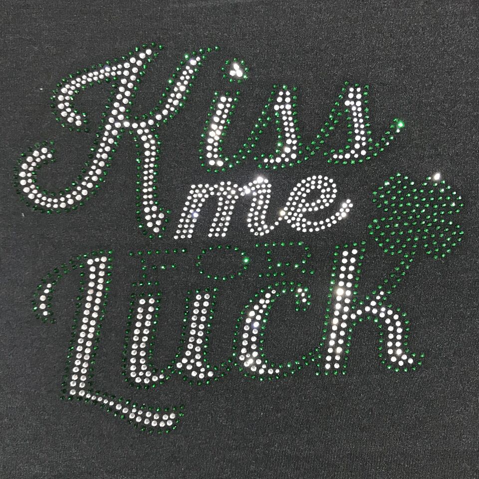 Saint Patrick's Day Kiss Me For Luck Ladies Singlet