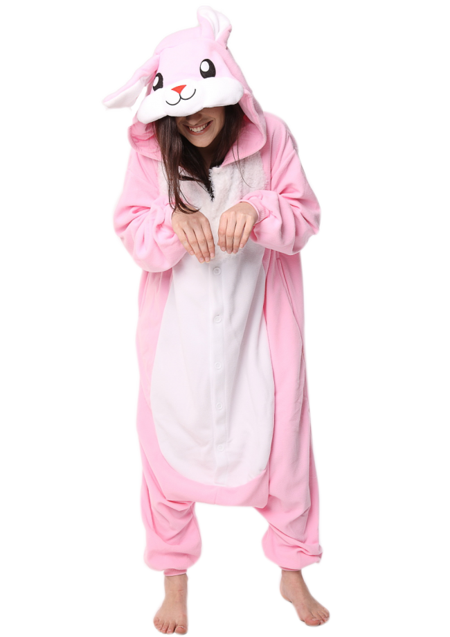 Deluxe Pink Rabbit Onesie