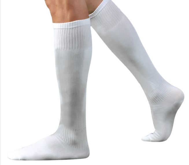 Men's White Thick Socks.