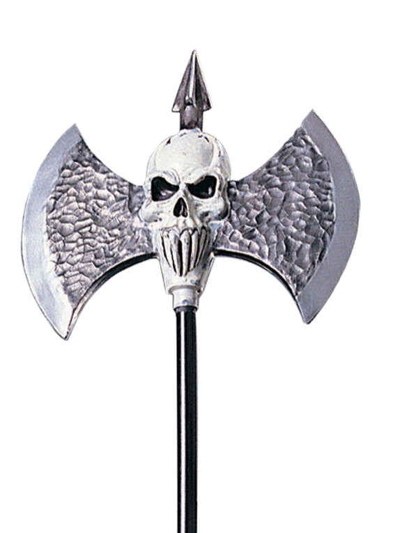 Prop Skull Battle Axe