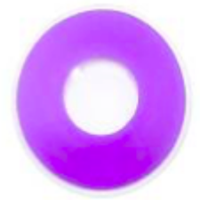 solid purple rim contact lenses for cosplay and halloween