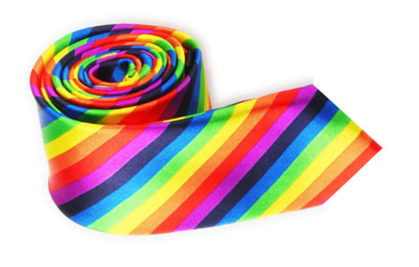 Rainbow Striped Neck Tie