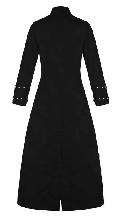 Long Goth Coat with Buckles