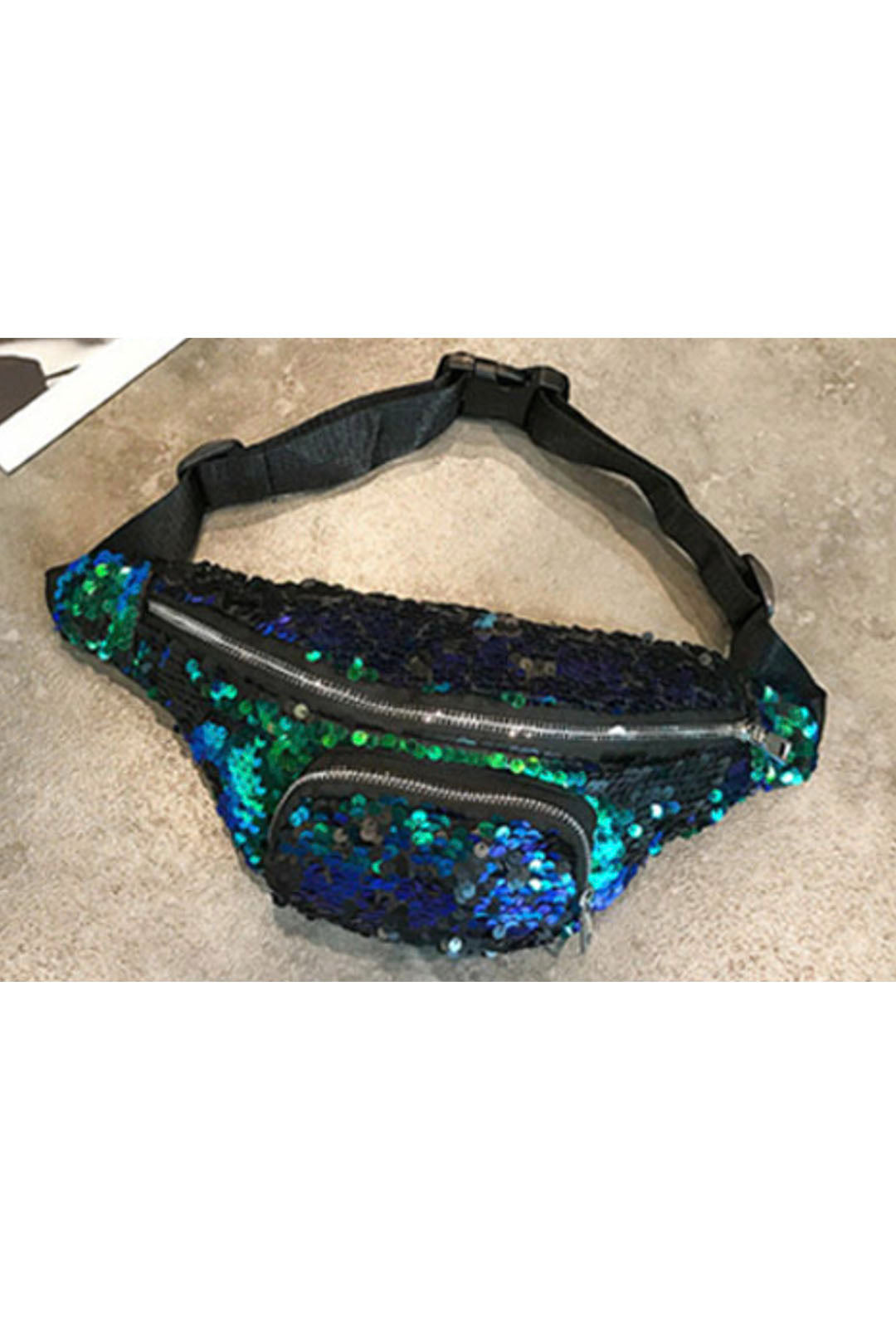 Sequin Green Bum Bag
