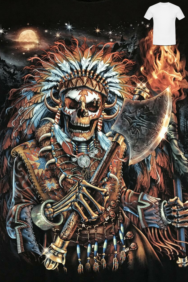 Indian Cheif Glow in the Dark Tee