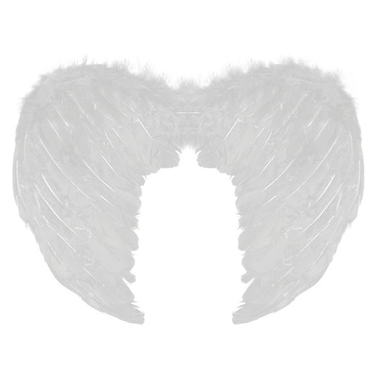 Extra small 45 x 34cm White Feather Angel Wings