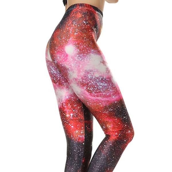 Red Galaxy Leggings