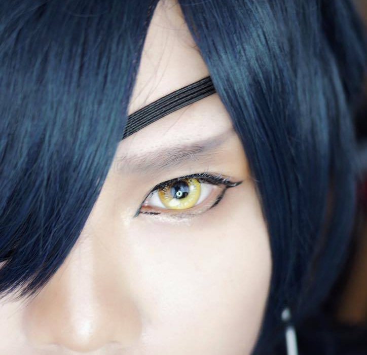 yellow anime contact lenses cosplay manga costume
