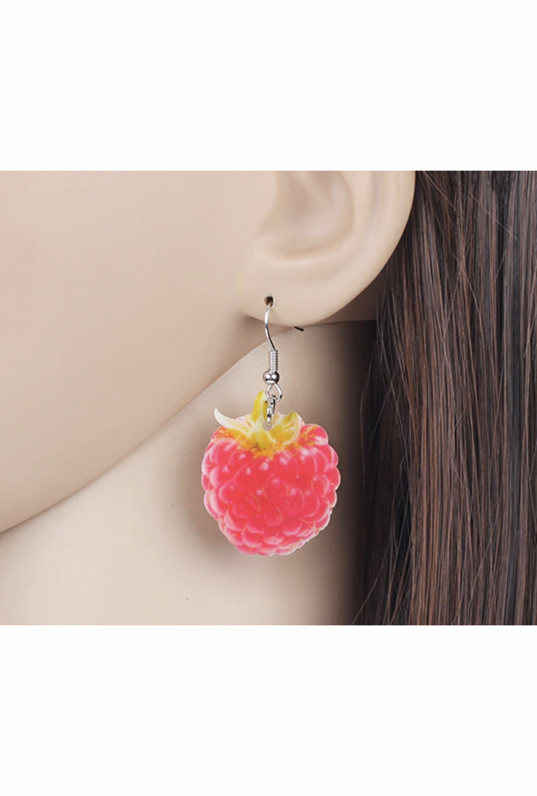 Raspberry Fruit Earrings