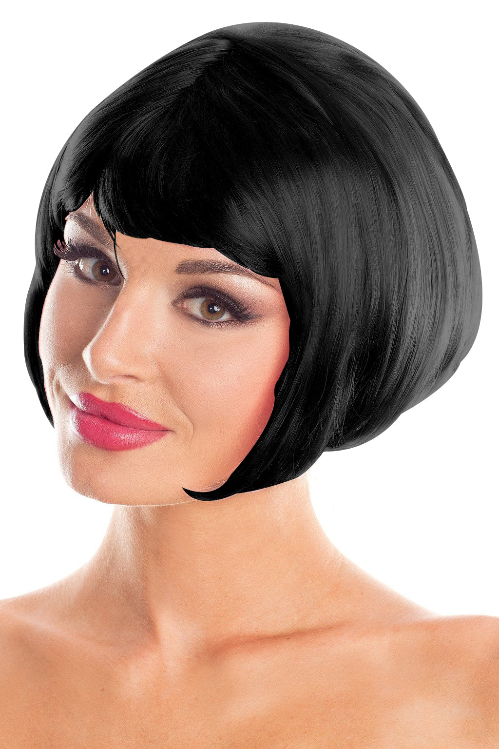 Black on sale party wig