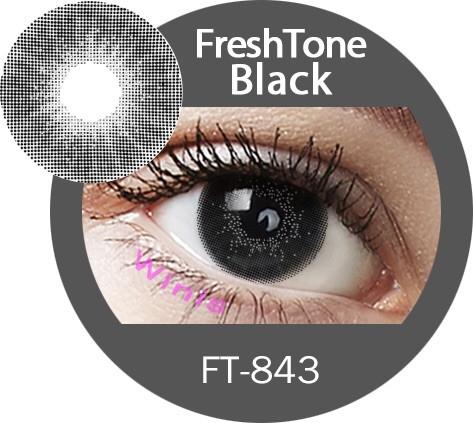 Freshtone Black Colour Contact Lenses – Natural-Looking, Soft & Comfortable, Ideal for Dark Eyes. Easy to Apply, Valid for 3 Months from Opening. Buy 2 Pairs & Get 30% Off – Express Shipping Australia-Wide