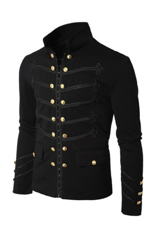 Black Gothic Military Steampunk Jacket