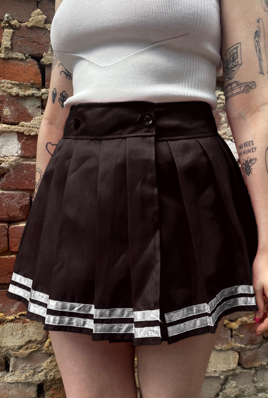 Adjustable Black Cheerleader Skirt