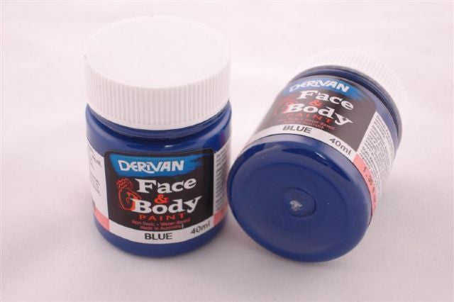 Derivan Face & Body Paint 40ml - Blue