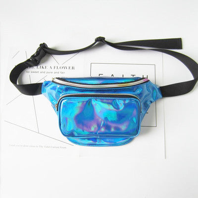 Bum Bag Metallic Blue Festival