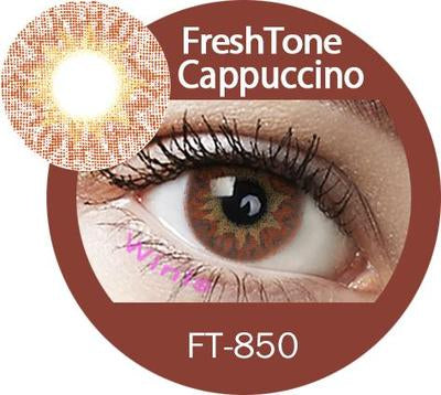 Freshtone Cappuccino Colour Contact Lenses – Natural-Looking, Soft & Comfortable, Ideal for Dark Eyes. Easy to Apply, Valid for 3 Months from Opening. Buy 2 Pairs & Get 30% Off – Express Shipping Australia-Wide