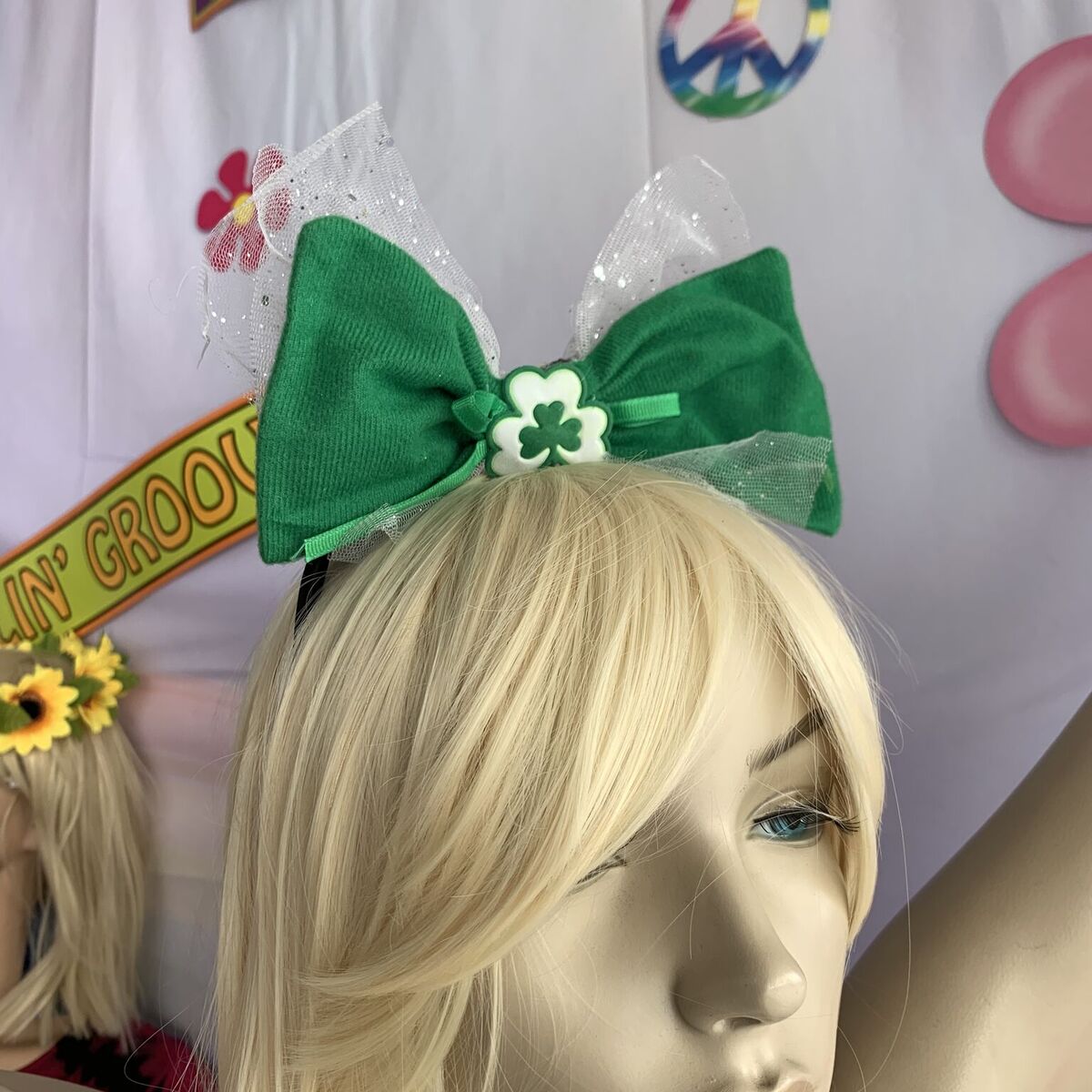 Green Bow Headband
