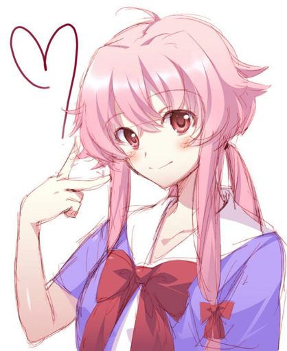 Pink Long Yuno Gasai Anime Wig