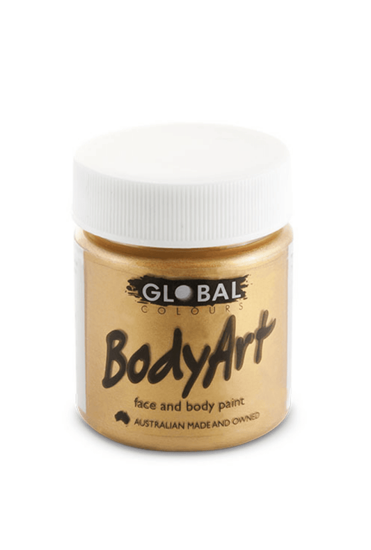 Global BodyArt Metallic Gold Face & Body Paint