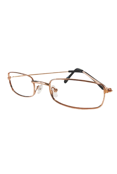Rose Gold Square Granny Glasses