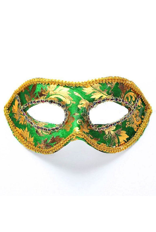 Green and Gold Eye Mask