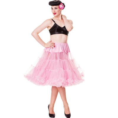 Deluxe Three Tiered Light Pink Petticoat