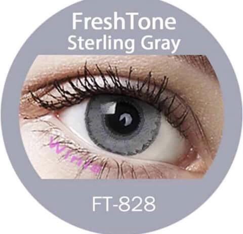 Freshtone Sterling Gray Colour Contact Lenses – Natural-Looking, Soft & Comfortable, Ideal for Dark Eyes. Easy to Apply, Valid for 3 Months from Opening. Buy 2 Pairs & Get 30% Off – Express Shipping Australia-Wide
