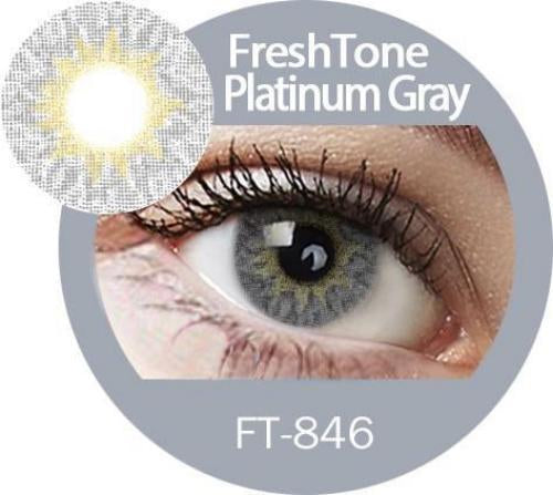 Freshtone Platinum Gray Colour Contact Lenses – Natural-Looking, Soft & Comfortable, Ideal for Dark Eyes. Easy to Apply, Valid for 3 Months from Opening. Buy 2 Pairs & Get 30% Off – Express Shipping Australia-Wide