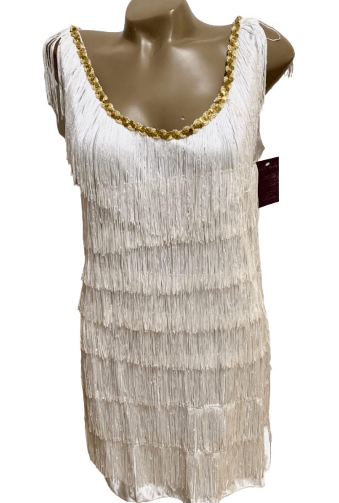 White Broadway Babe Great Gatsby Dress