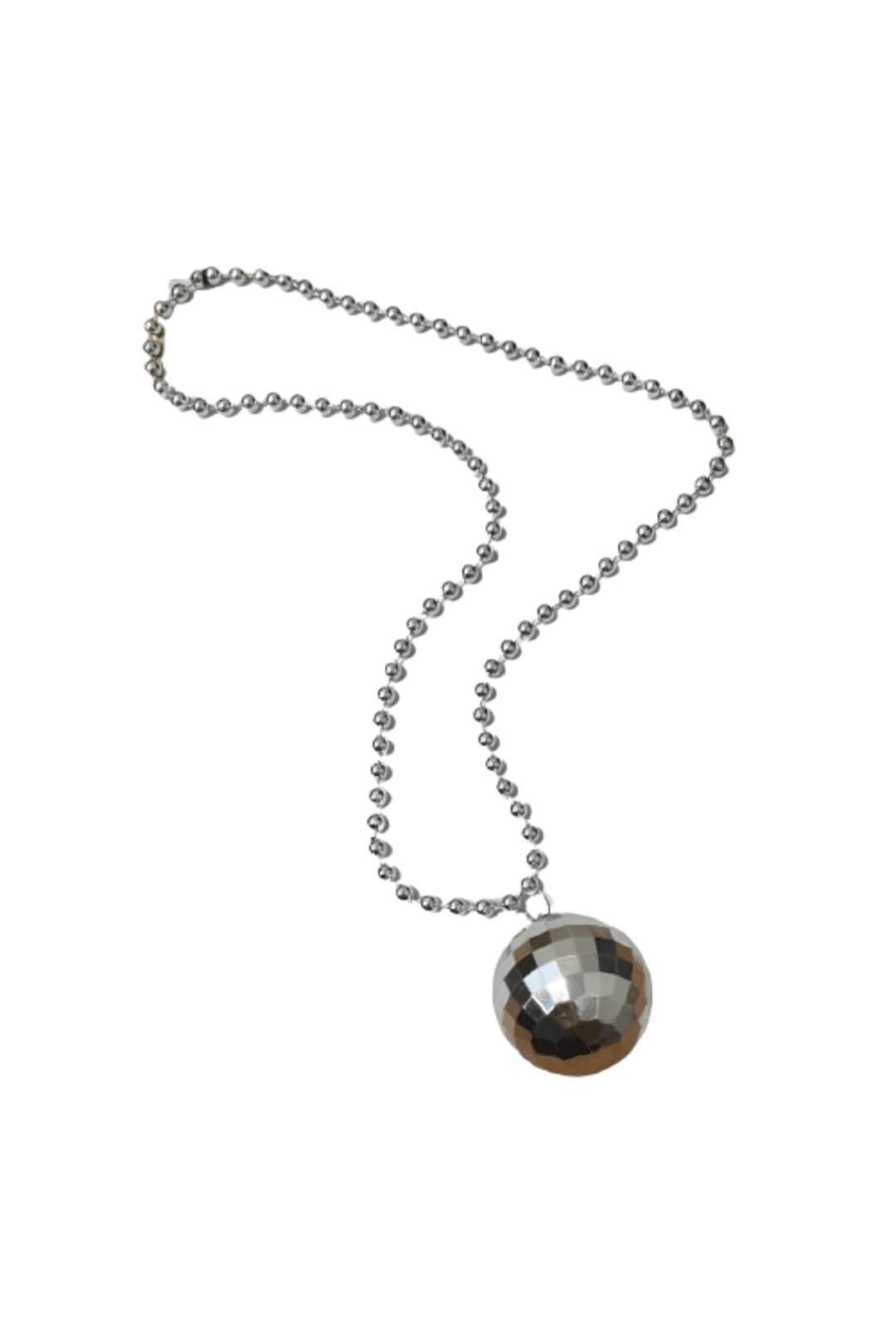 Silver Disco Necklace