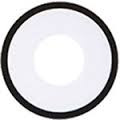 solid white black rim contacts halloween zombie anime costume