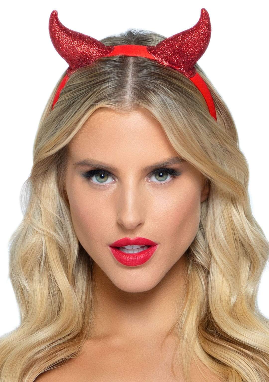 Leg Avenue Glitter Devil Horns Headband
