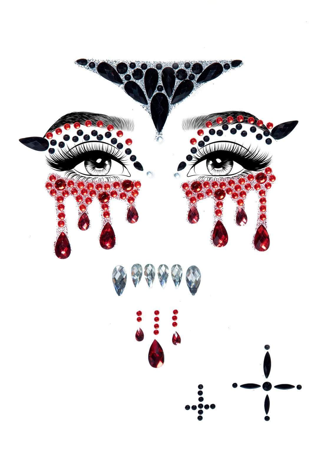 Vampire Rhinestone Face Jewels