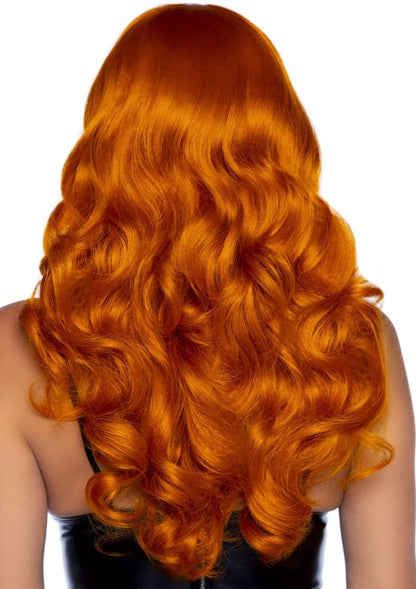 Deluxe Wavy Ginger Wig