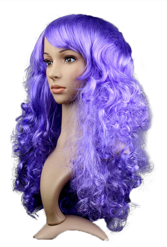 Curly Purple Party Wig