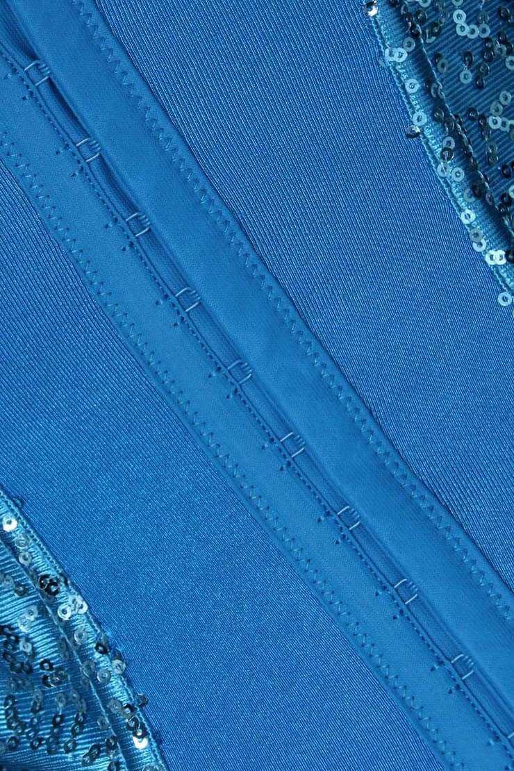 Rainbow Sequined Corset with Bows