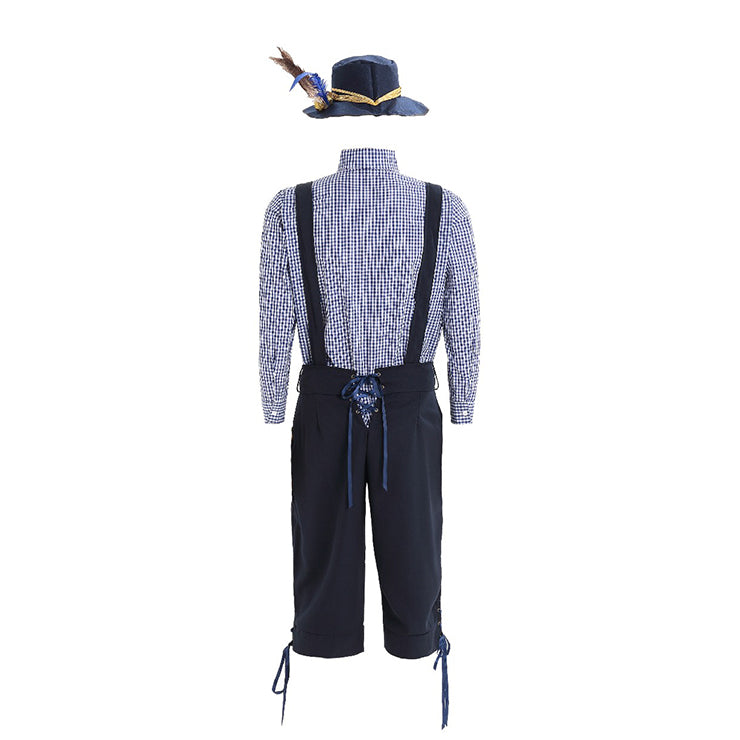 Navy Blue Men's Lederhosen
