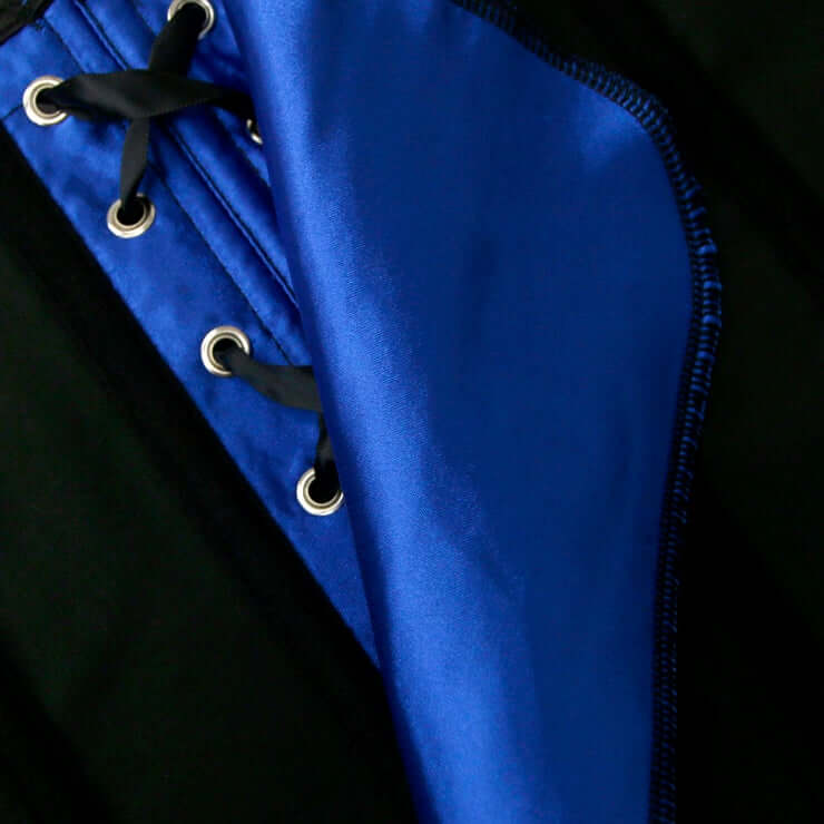 Blue Satin and Lace corset
