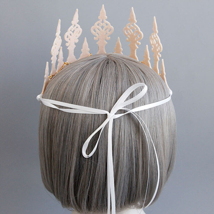 White Mermaid Starfish Crown