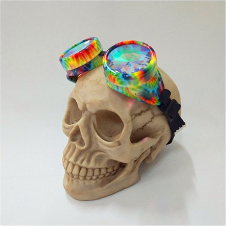 Tie Dye rainbow Kaleidoscope Goggles