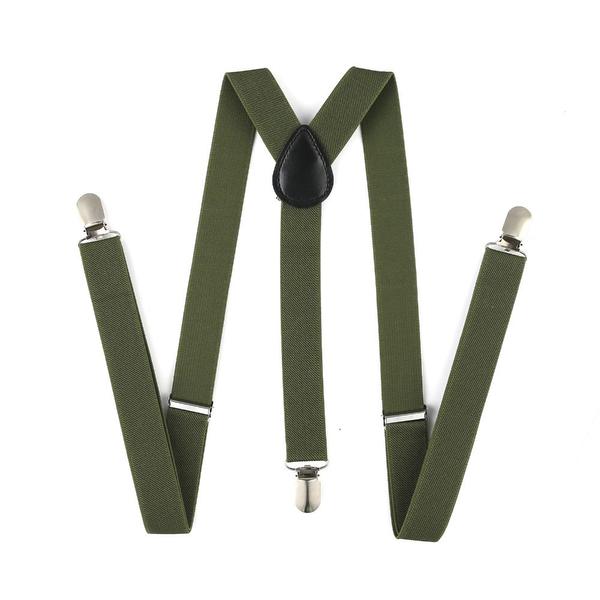 Khaki Green Suspenders
