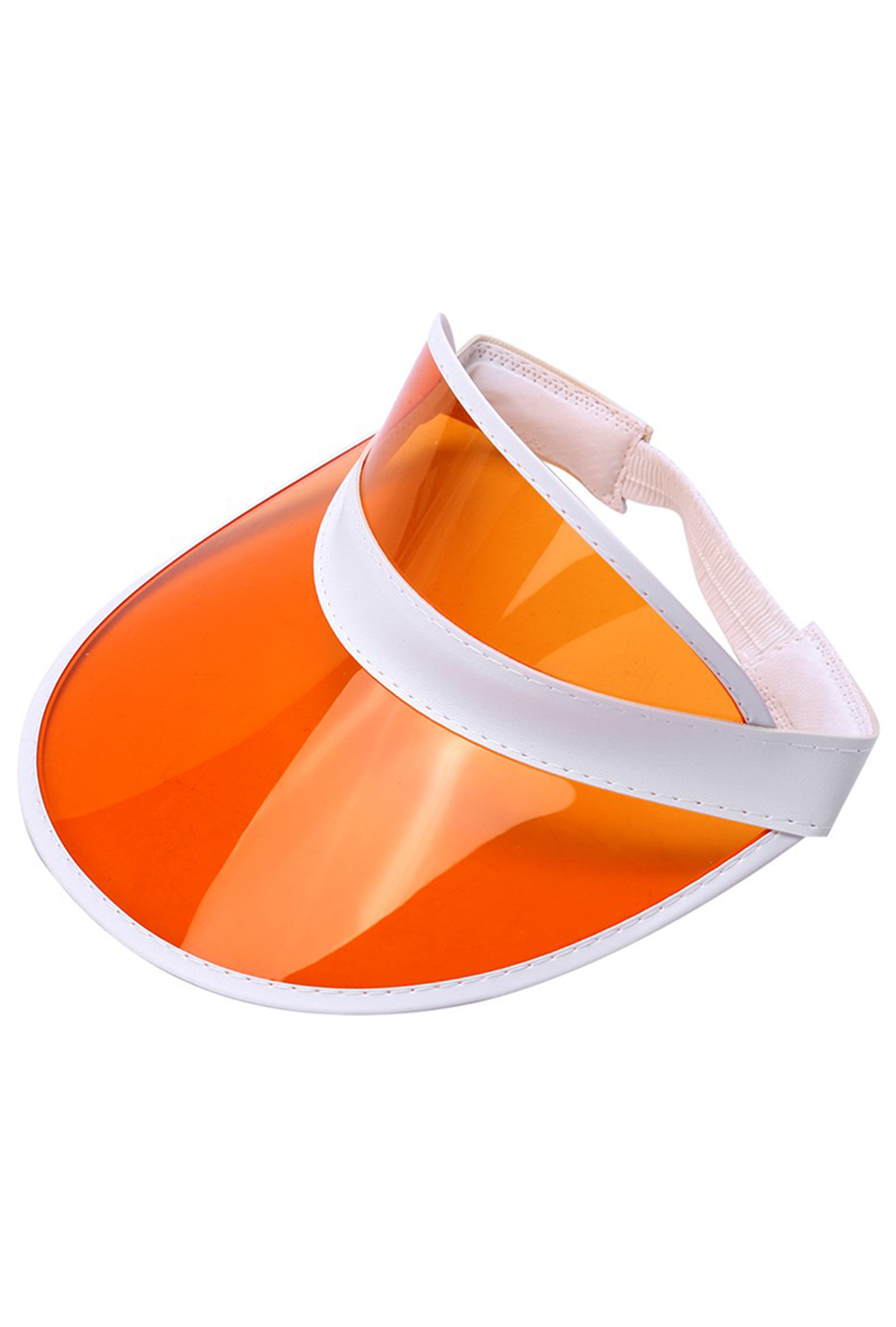 Orange Poker Visor