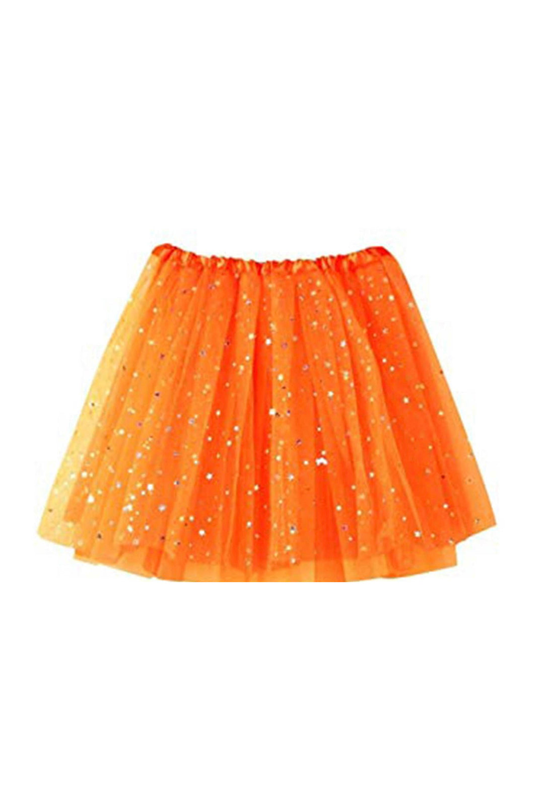 Orange Tutu with Gold Sparkles