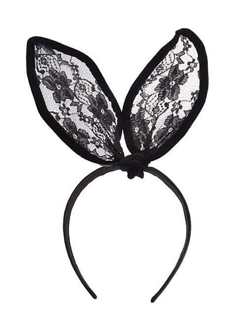 lace bunny ears with headband