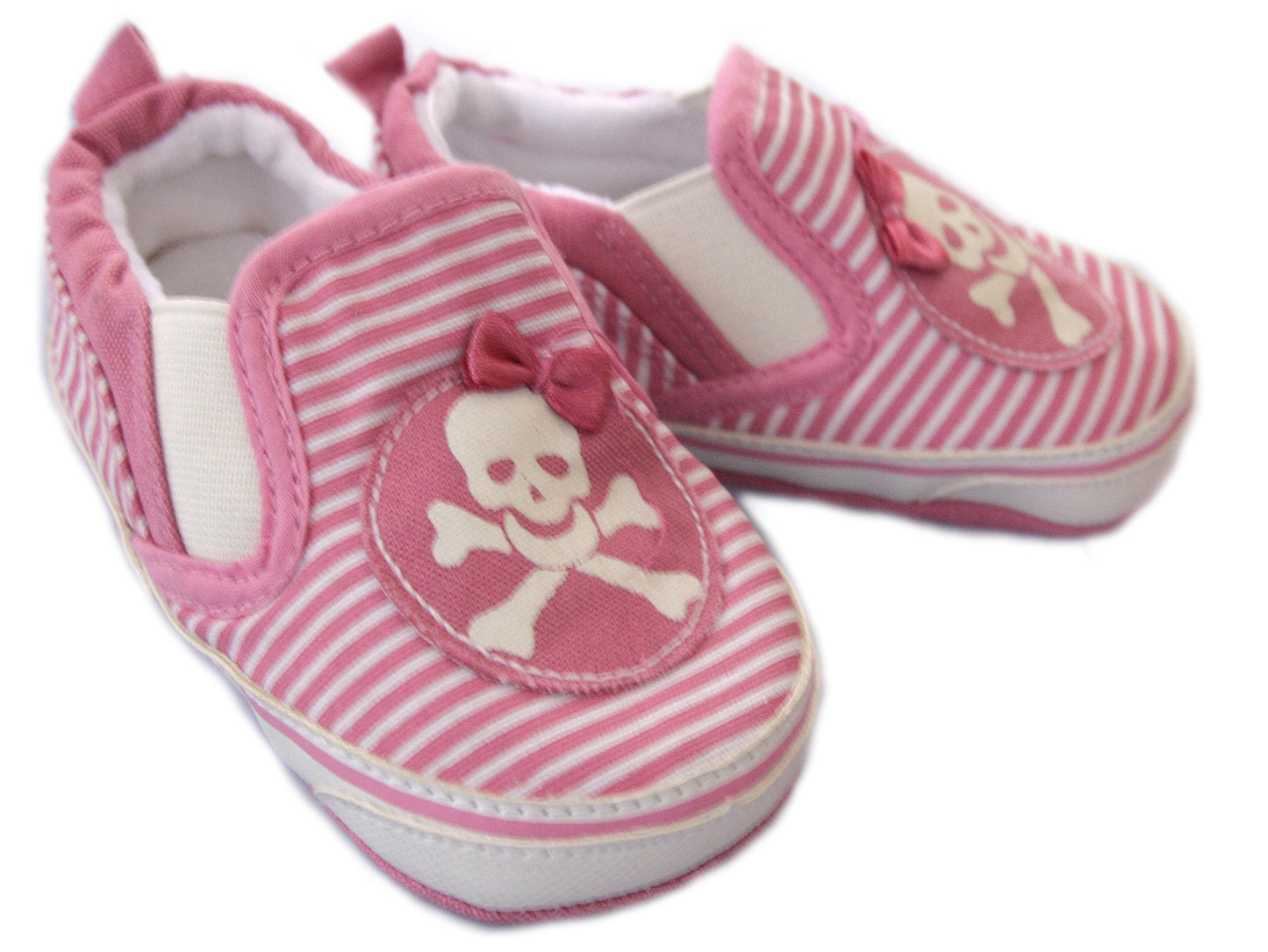 Pink & White Stripe Shoes