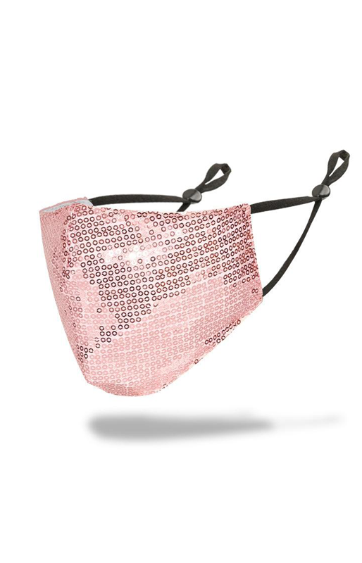 Sequin Pink Face Mask