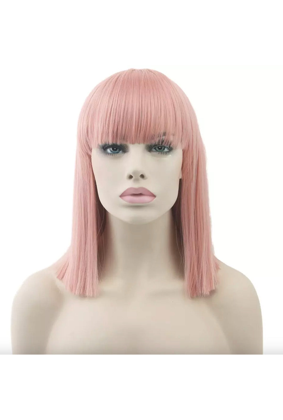 Deluxe Rose Pink Medium Bob Wig
