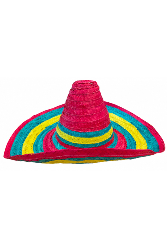 Mulit-Coloured Mexican Sombrero Hat