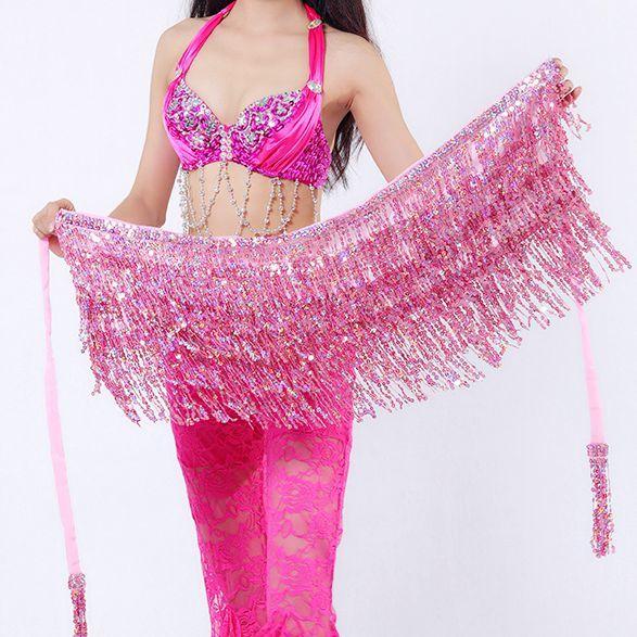 Hot Pink Sequin Wrap Around Skirt