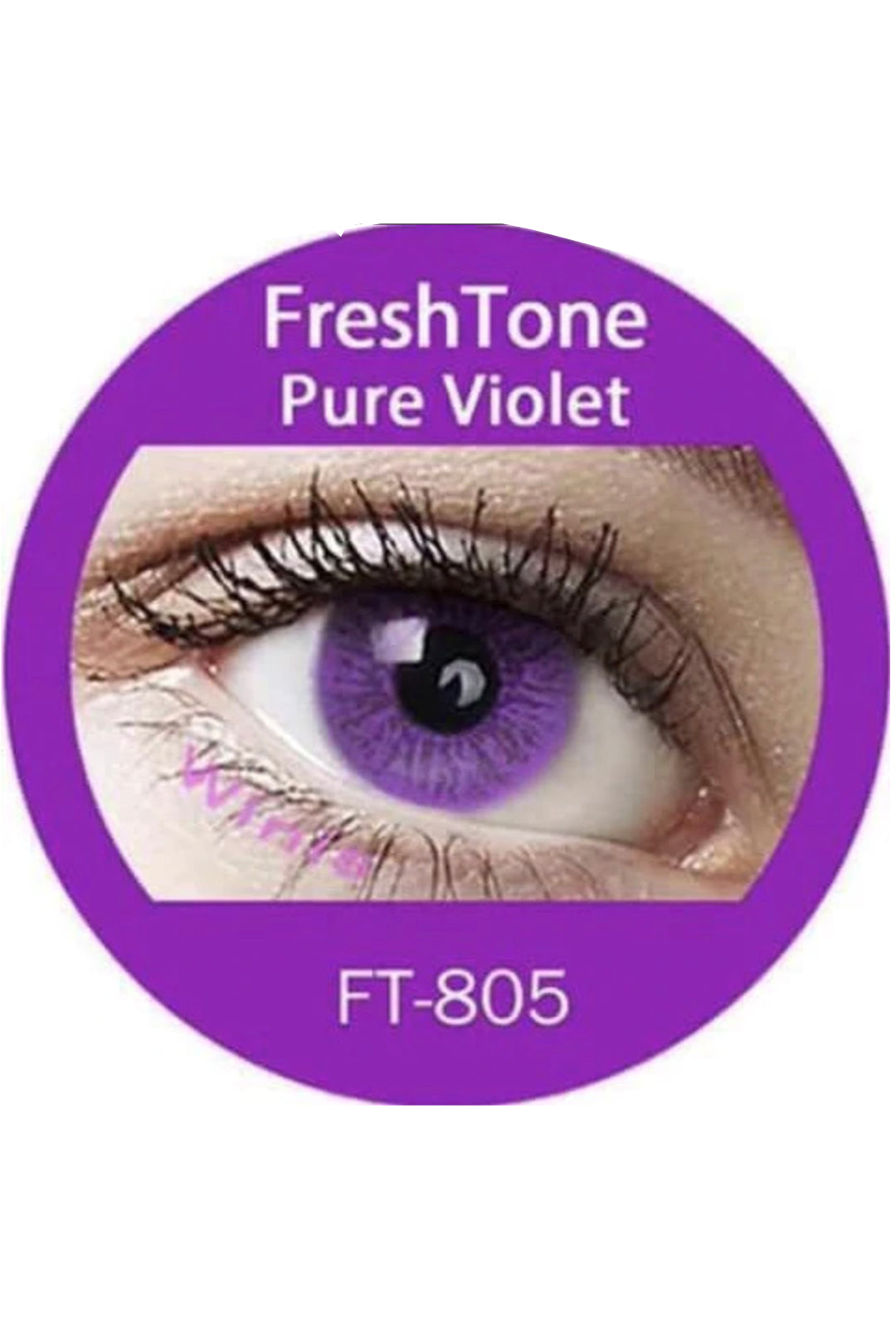 Freshtone Pure Violet Colour Contact Lenses – Natural-Looking, Soft & Comfortable, Ideal for Dark Eyes. Easy to Apply, Valid for 3 Months from Opening. Buy 2 Pairs & Get 30% Off – Express Shipping Australia-Wide